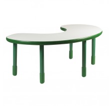 Angeles BaseLine Teacher / Kidney Table – Shamrock Green  with 18″ Legs & FREE SHIPPING